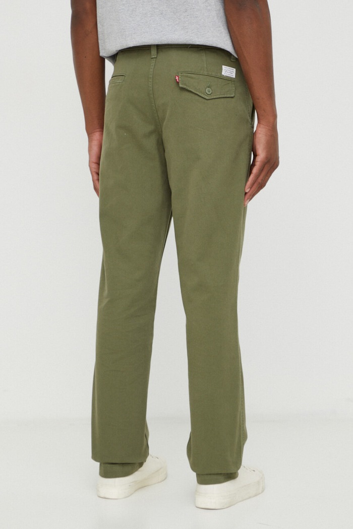 Oblečenie Levi's nohavice chinos pánske bavlnené A5753 zelená