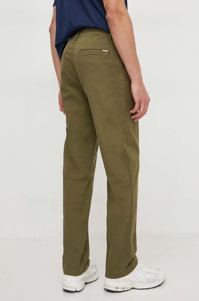 Odzież Pepe Jeans spodnie REGULAR CHINO PM211643 zielony