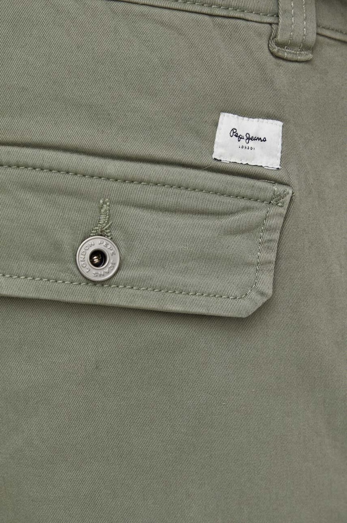 Hlače Pepe Jeans RELAXED MULTI POCKETS PANT zelena PM211682