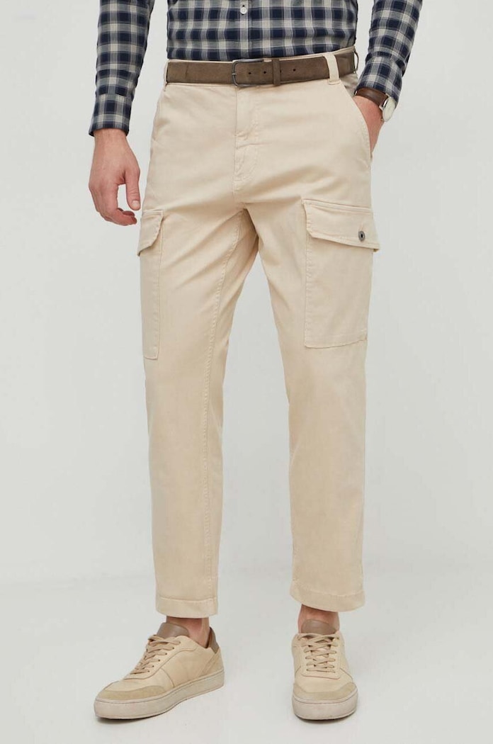 Панталон Pepe Jeans RELAXED MULTI POCKETS PANT текстил бежов PM211682
