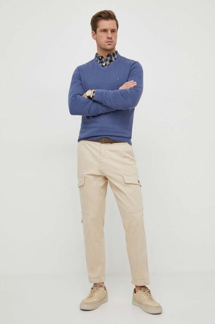 Панталон Pepe Jeans RELAXED MULTI POCKETS PANT PM211682 бежов SS24