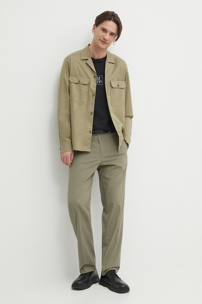 Samsoe Samsoe pantaloni SAJOHNNY M24100062 verde SS24