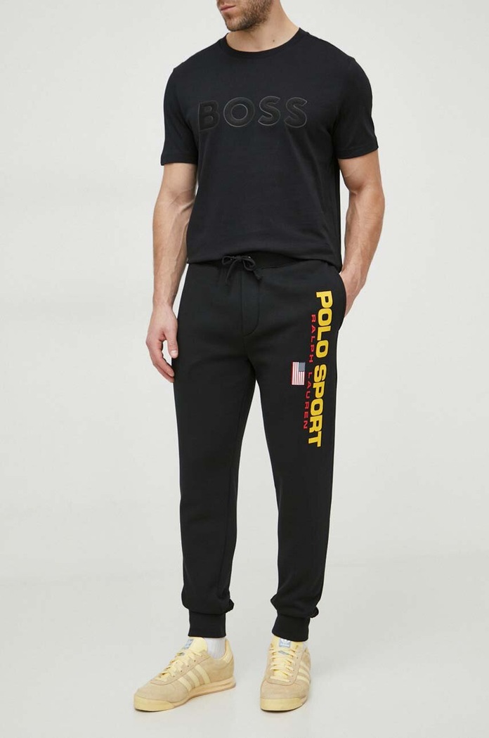 Polo Ralph Lauren spodnie dresowe dzianina czarny 710835768
