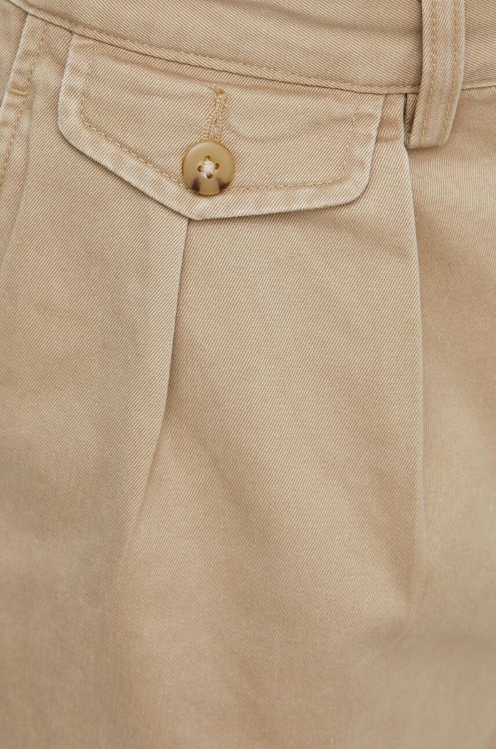 Памучен панталон Polo Ralph Lauren бежов 710850209