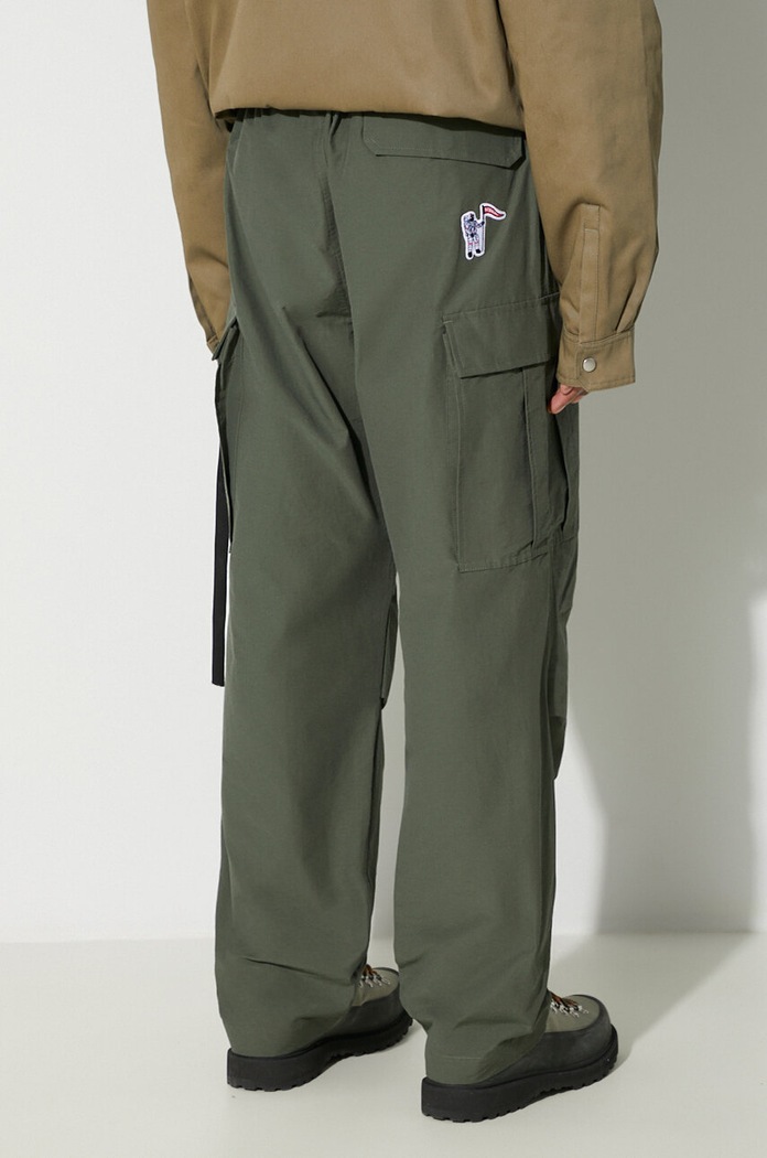 Odzież Billionaire Boys Club spodnie Cargo B23411 zielony