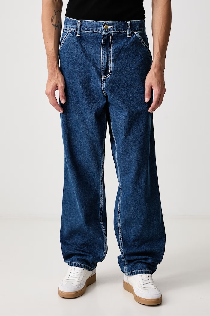 Carhartt WIP Дънки relaxed fit мъжки Simple Pant син I022947.106