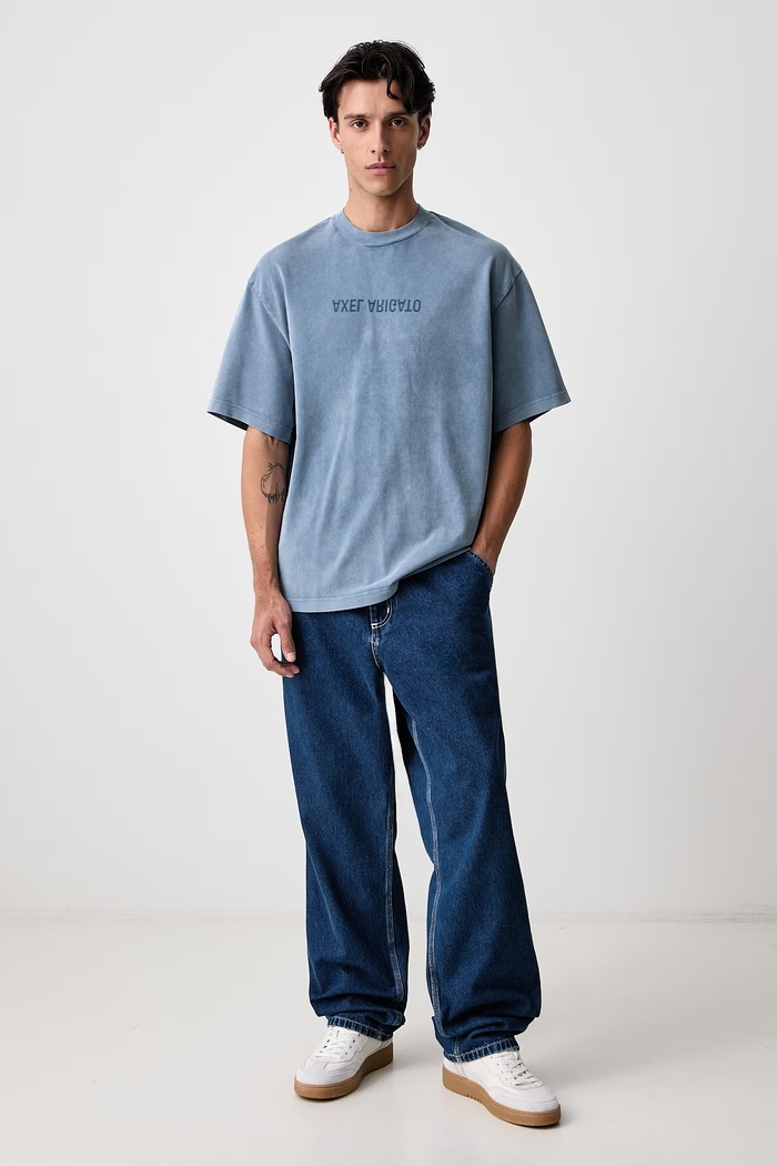 Carhartt WIP Дънки relaxed fit мъжки Simple Pant I022947.106 син AA00
