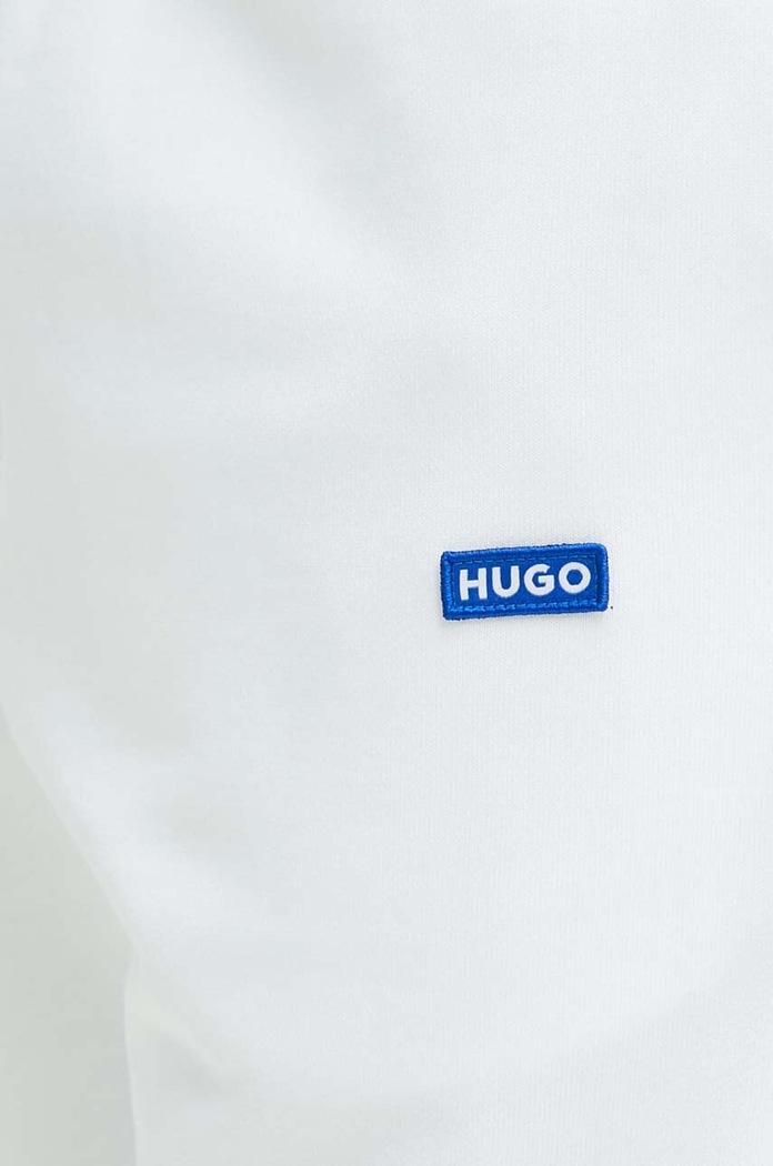 HUGO Blue tepláky pánské bavlněné Napin bílá 50522372