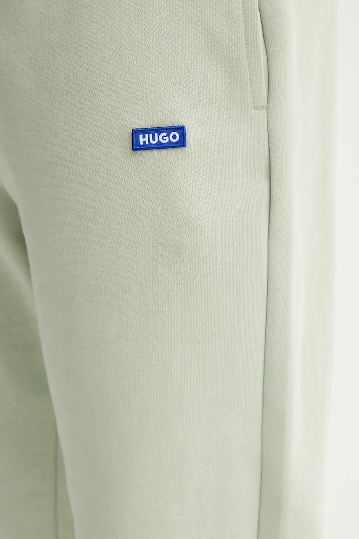 HUGO Blue Trenirka moška bombažna Napin zelena 50522372