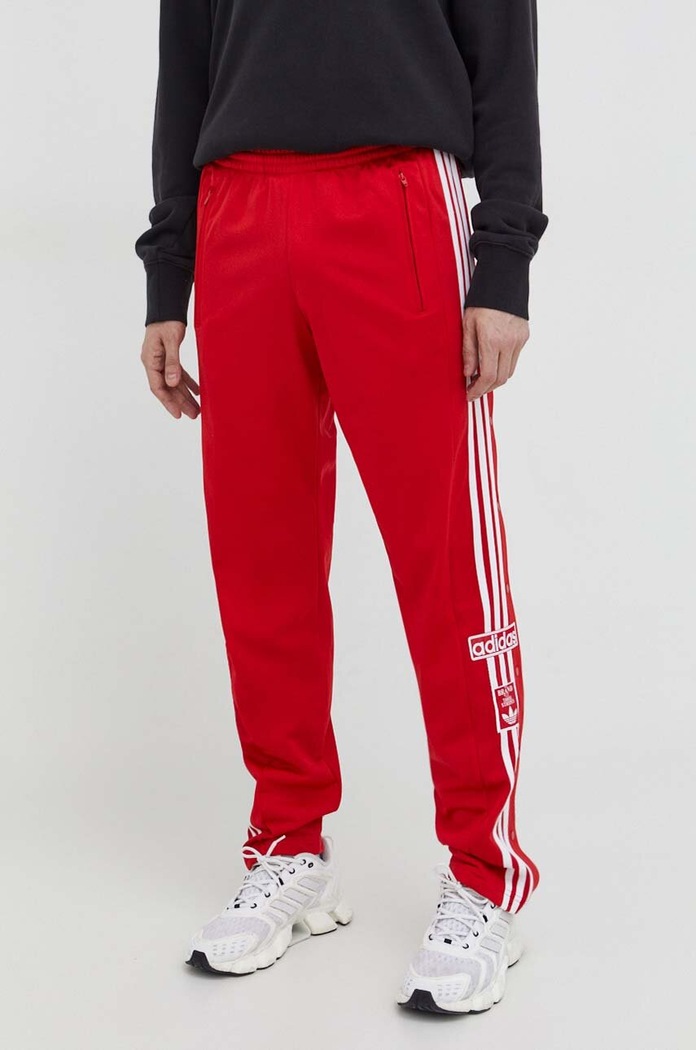 Tepláky adidas Originals pletenina červená IM8221