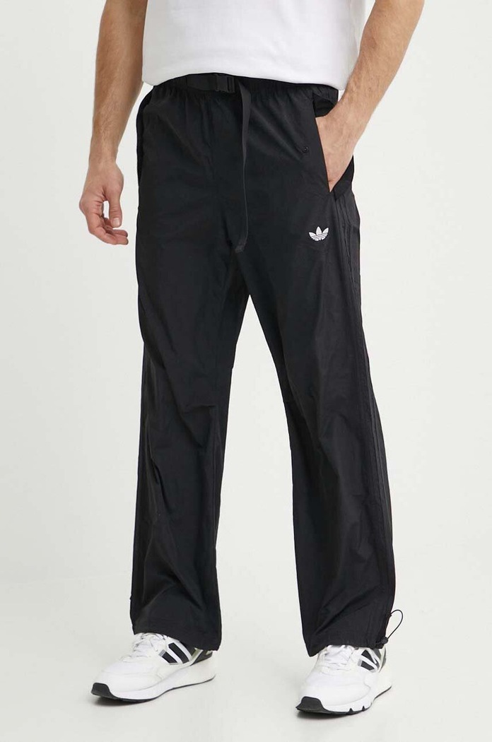 Tepláky adidas Originals látka čierna IS0188