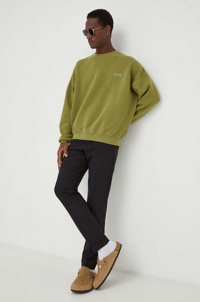 Vlněné kalhoty The Kooples HPAN28045K černá SS24