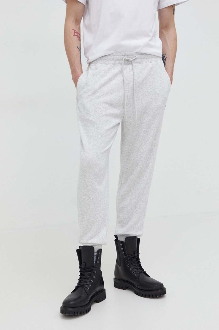 Spodnji del trenirke Abercrombie & Fitch Pletenina siva KI134.4023.112