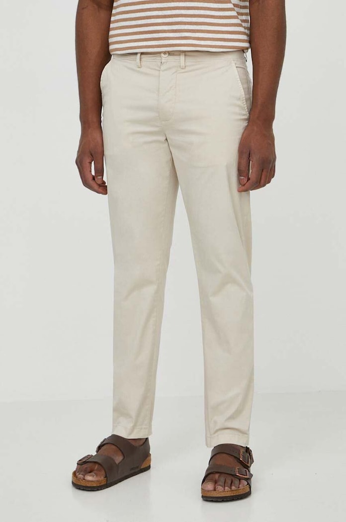 Παντελόνι Pepe Jeans SLIM CHINO 2 ύφασμα μπεζ PM211699