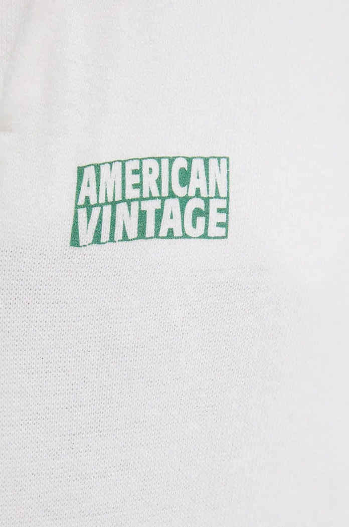 Spodnji del trenirke American Vintage bela MIZU05AE24