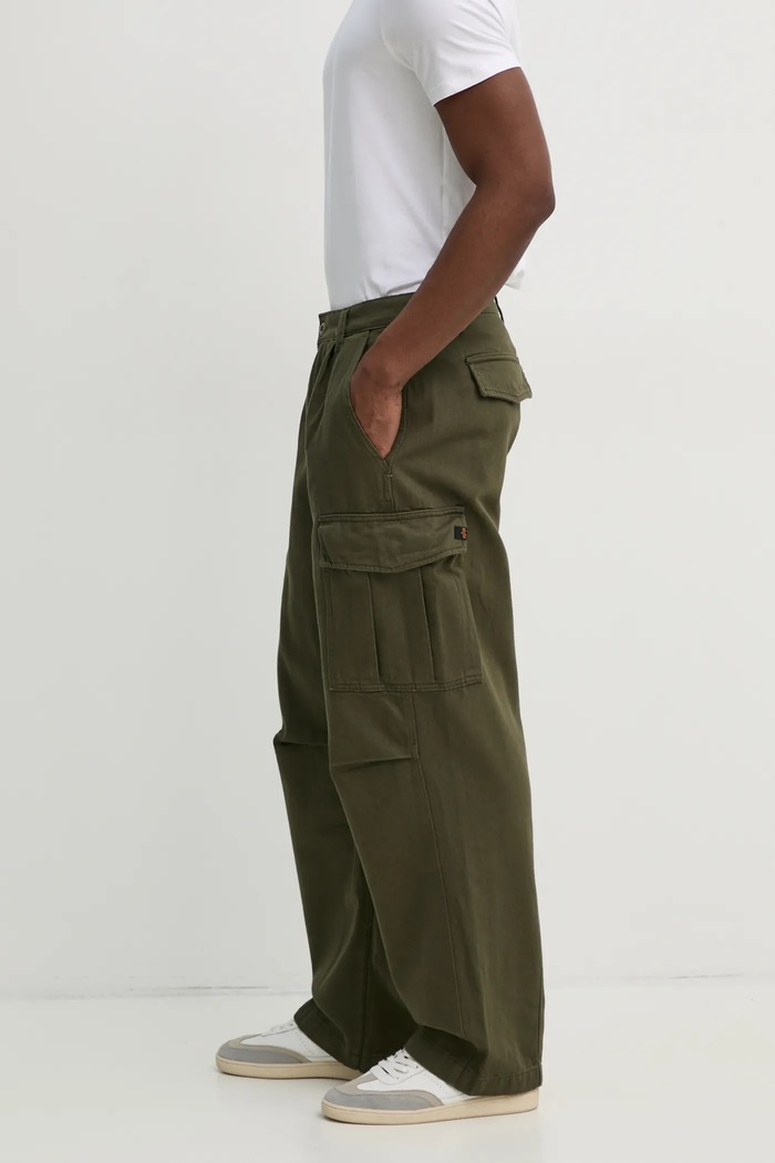 Alpha Industries spodnie bawełniane Aircraft bawełna zielony 146200.