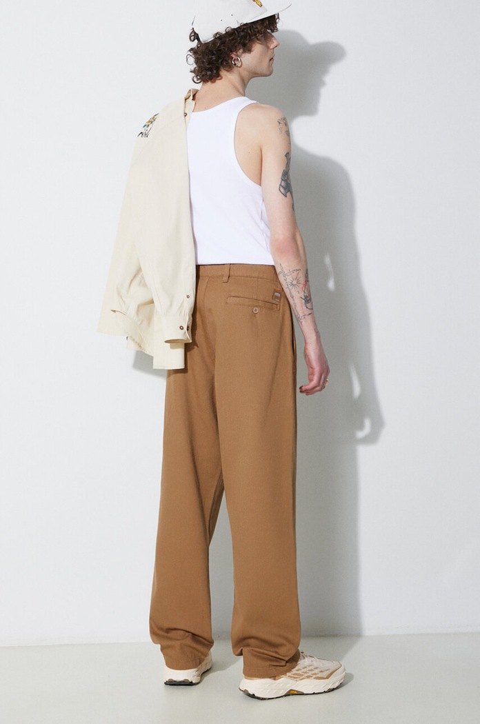 Hlače Alpha Industries Chino pamuk bež 146202
