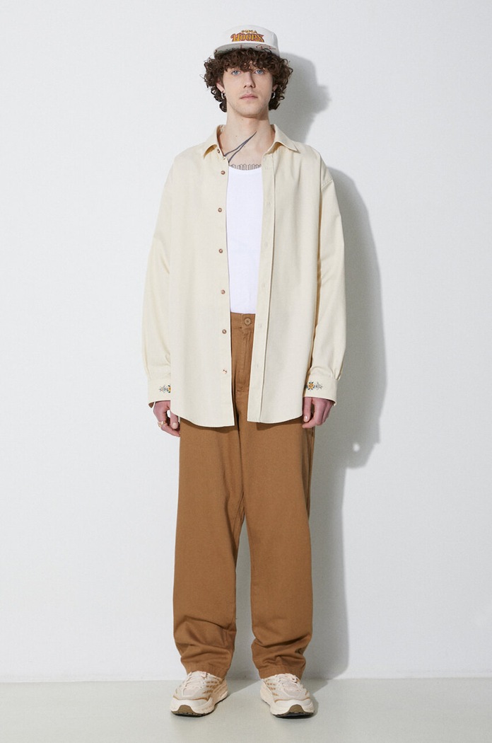 Hlače Alpha Industries Chino 146202 bež SS25