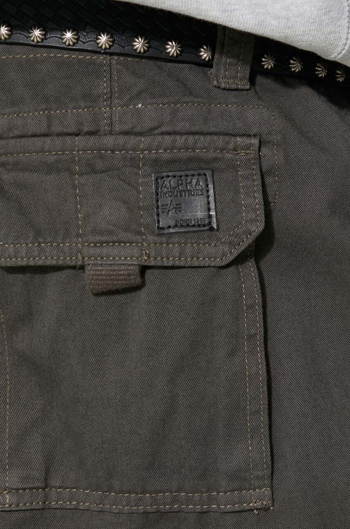 Βαμβακερό παντελόνι Alpha Industries Jet Pant γκρί 101212