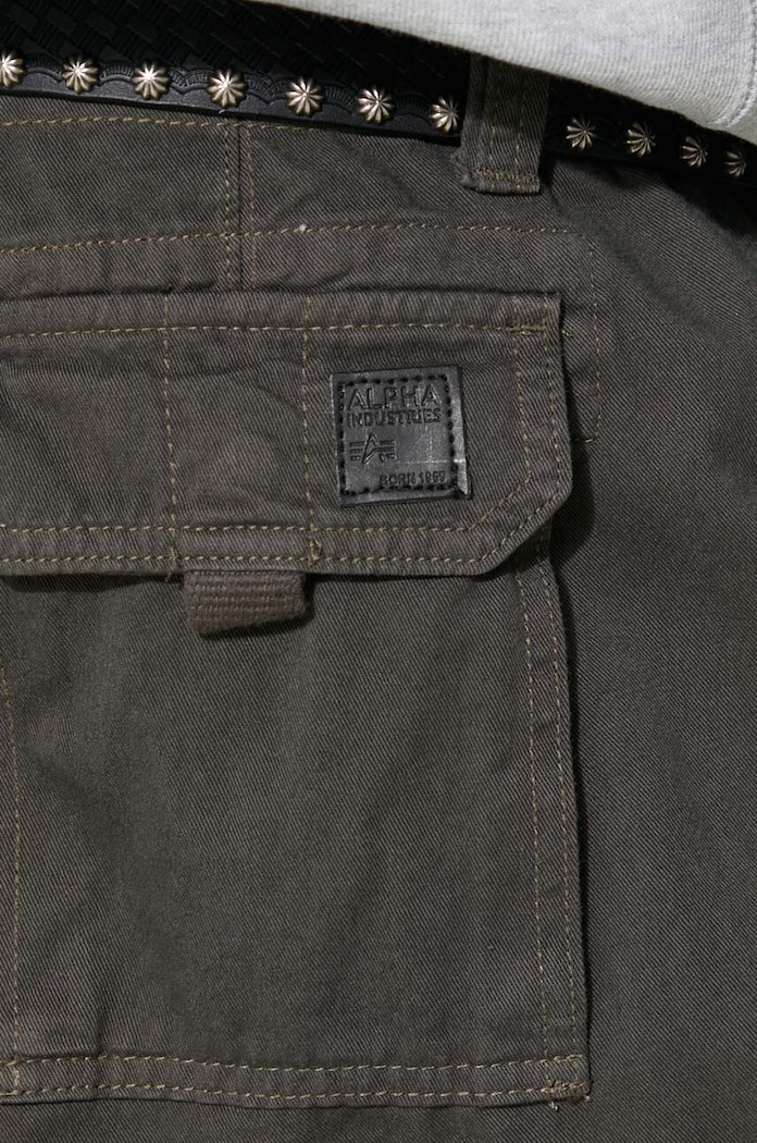 Βαμβακερό παντελόνι Alpha Industries Jet Pant γκρί 101212