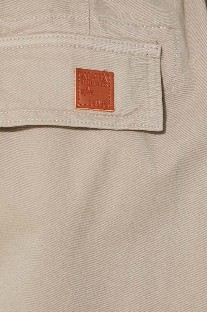 Alpha Industries spodnie bawełniane Agent Pant beżowy 158205