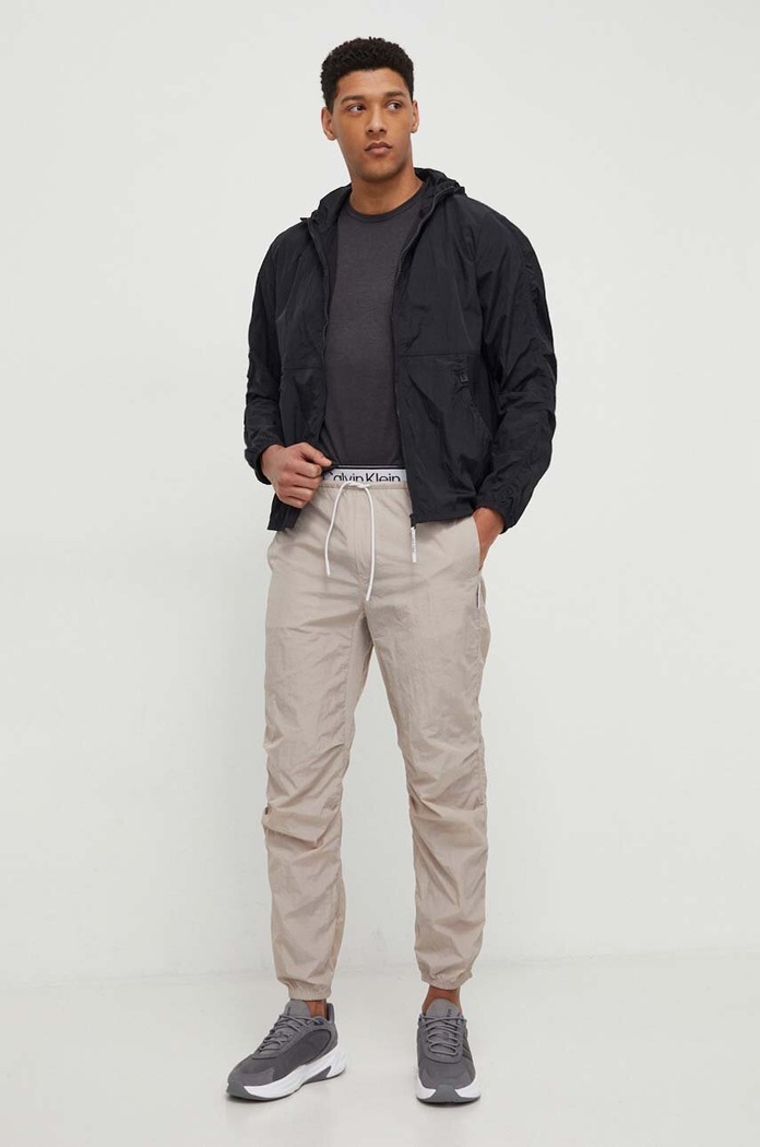 Calvin Klein Performance Spodnie treningowe 00GMS4P637 szary SS24