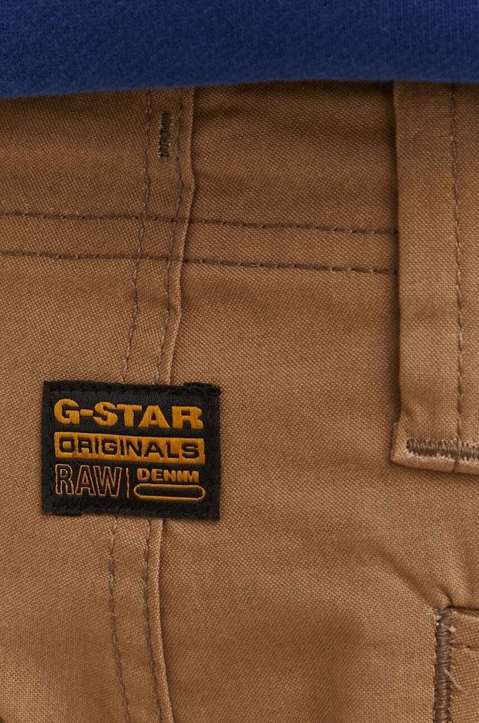 Pantaloni de bumbac G-Star D24309.D387 bej