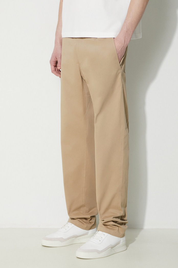 Bavlněné kalhoty A.P.C. Pantalon Chuck béžová COGEW.H08408.BAA