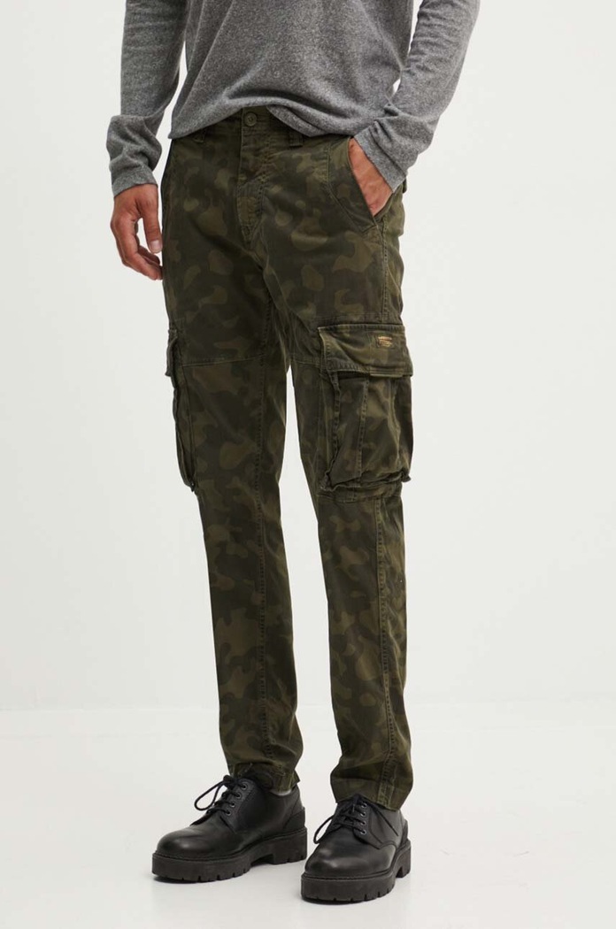 Kalhoty Superdry látka zelená M7011132A.D4Z