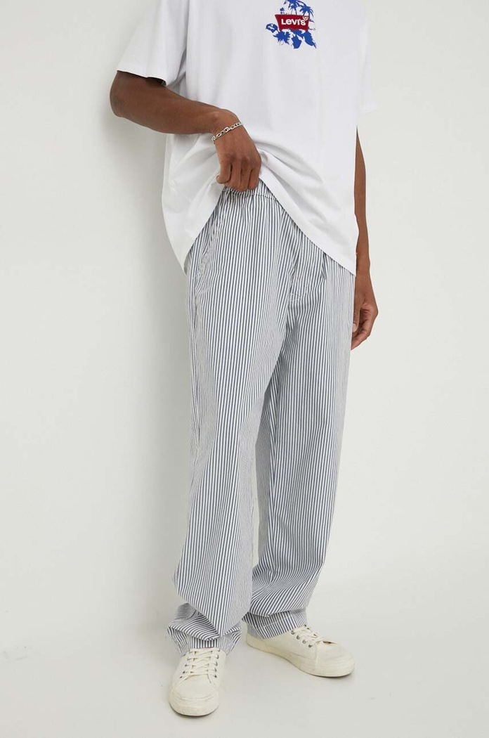 Levi's spodnie bawełna niebieski A7362