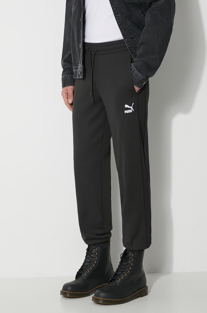 Tepláky Puma T7 hladký černá 624329
