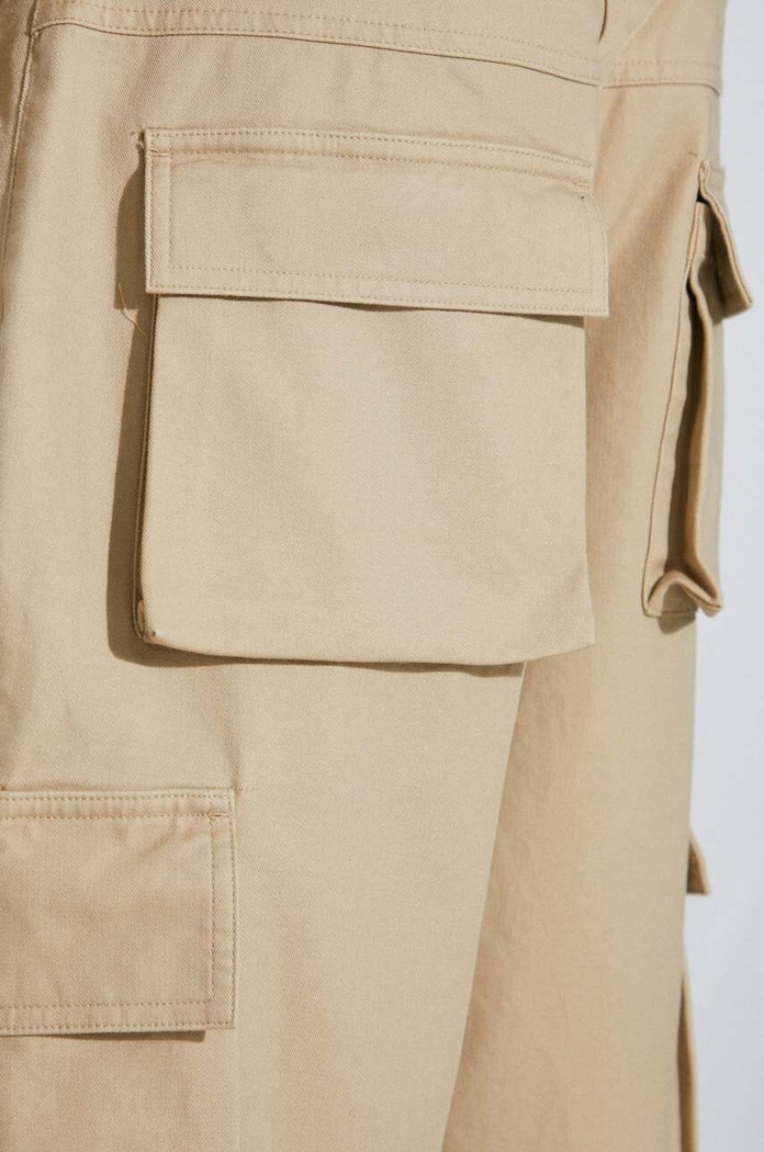 Βαμβακερό παντελόνι Represent Baggy Cargo Pant MLM521.494 μπεζ