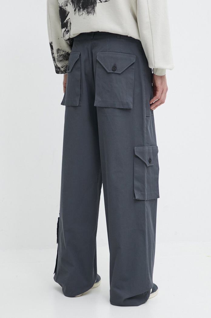 Îmbrăcăminte A-COLD-WALL* pantaloni Overlay Cargo Pant ACWMB276 gri