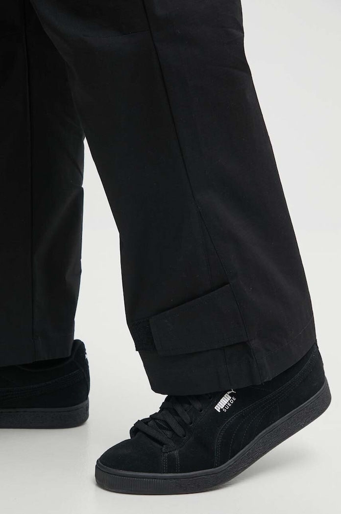 A-COLD-WALL* pantaloni de bumbac Static Zip Pant negru ACWMB278C