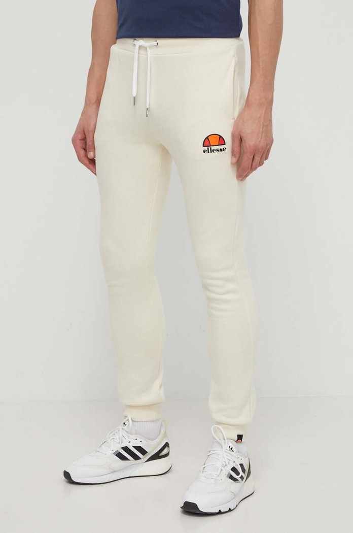Παντελόνι φόρμας Ellesse Ovest Jog Pant πλεκτό ύφασμα μπεζ SHV01763