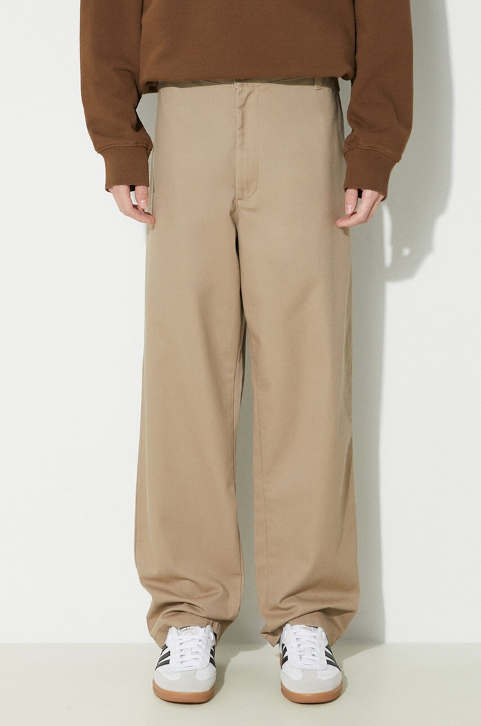 Carhartt WIP trousers Calder Pant beige I030473.8Y02