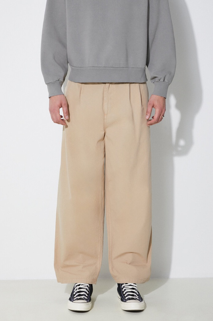 Carhartt WIP cotton trousers Colston Pant cotton beige I031514.G1GD