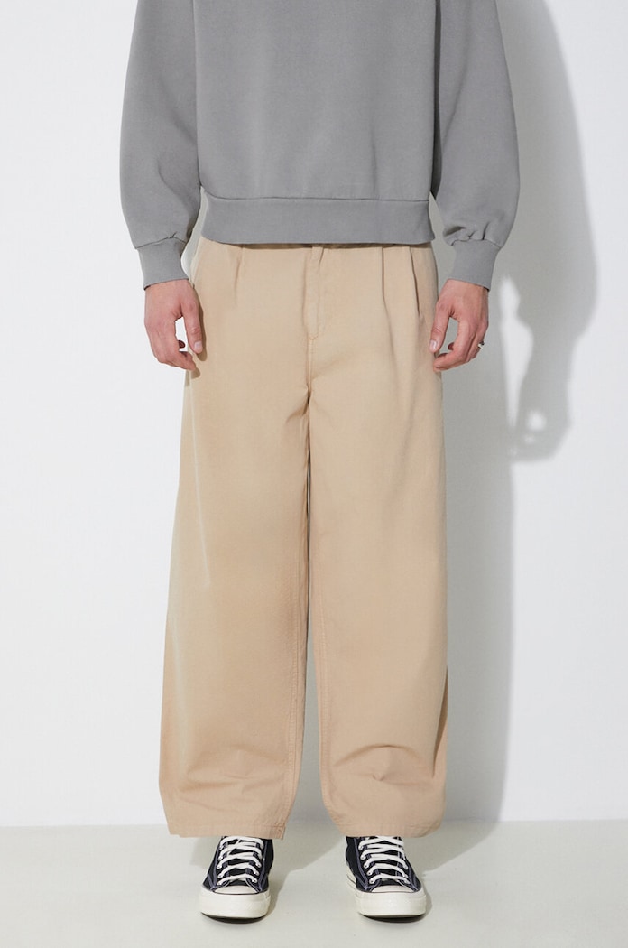Carhartt WIP cotton trousers Colston Pant cotton beige I031514.G1GD