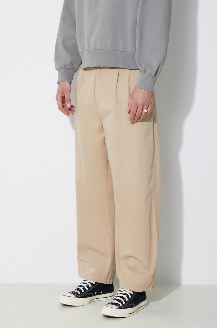 Carhartt WIP cotton trousers Colston Pant beige I031514.G1GD