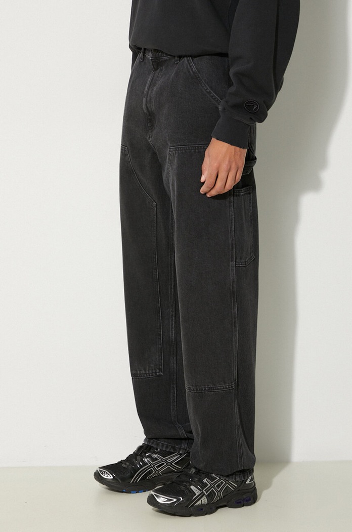 Džíny Carhartt WIP Double Knee Pant černá I032699.8906