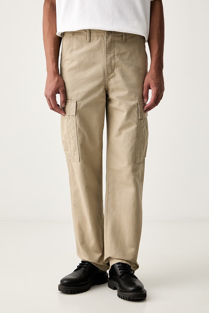 Levi's spodnie cargo męskie bawełniane XX CARGO STRAIGHT beżowy A7364