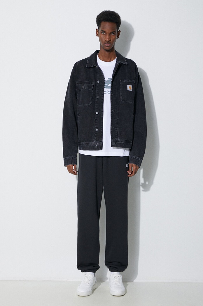 Παντελόνι φόρμας New Balance Essentials French Terry Jogger MP41519BK μαύρο AW25