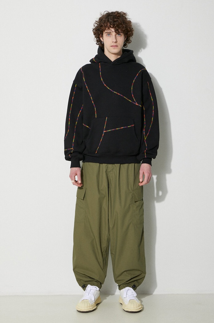 Kalhoty Universal Works Loose Cargo Pant 30143.OLIVE zelená SS24