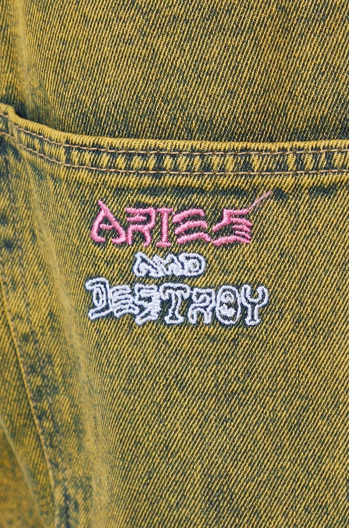 Aries jeans Acid Wash Batten Jean yellow SUAR31313