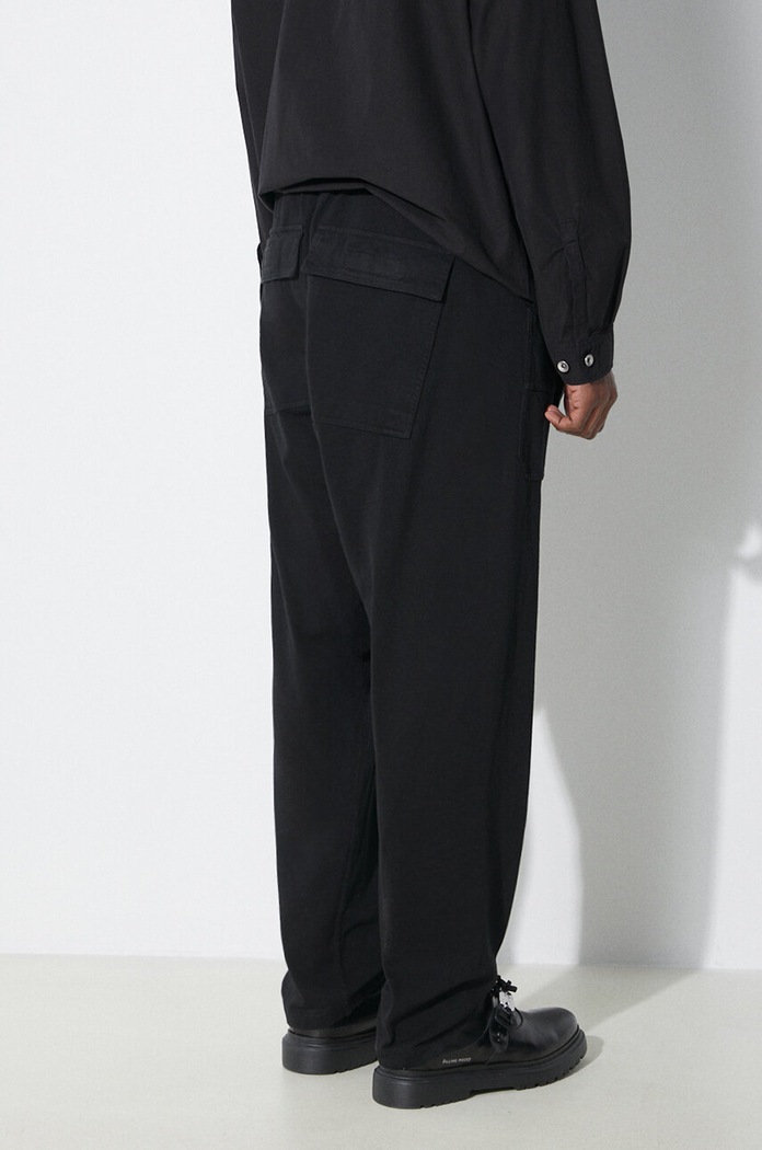 Clothing Rick Owens cotton joggers DU01D1370.RIG.09 black