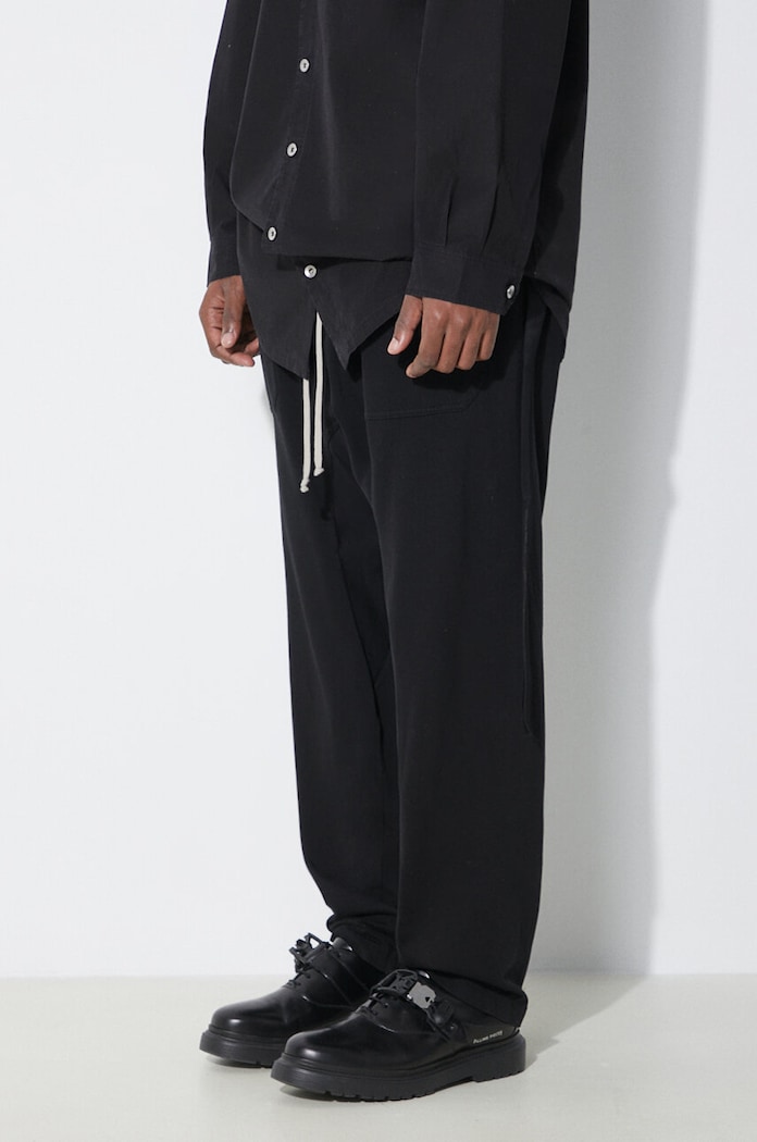 Rick Owens cotton joggers black DU01D1370.RIG.09