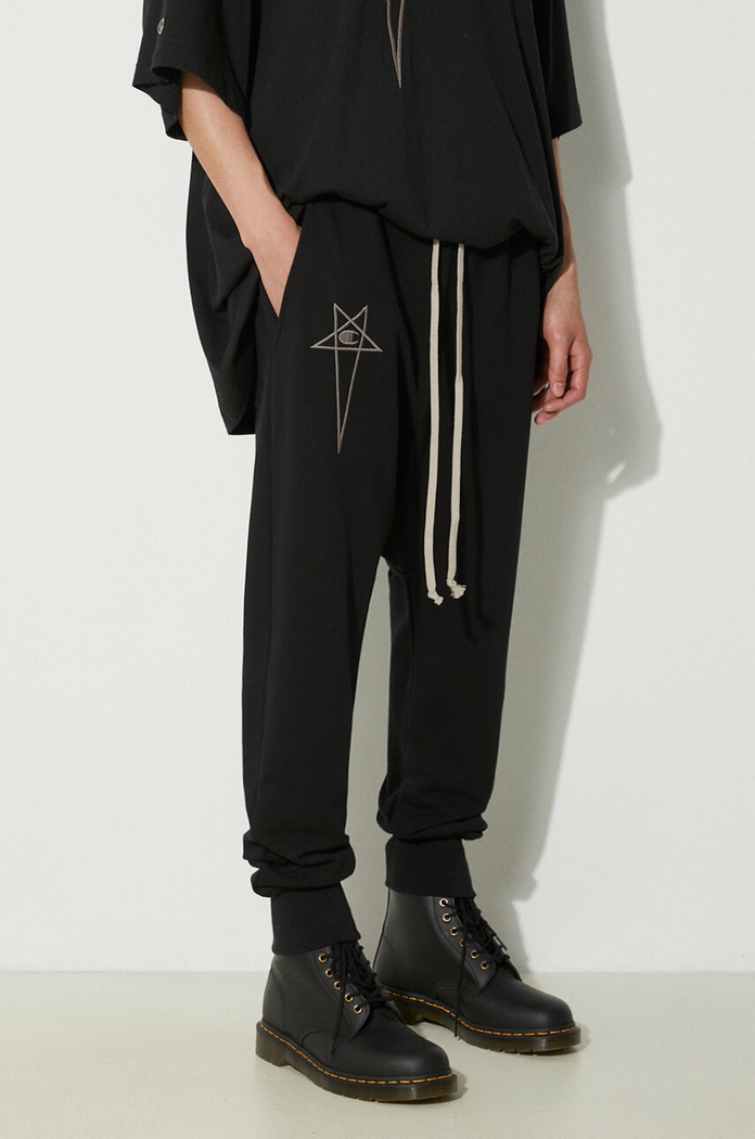 Rick Owens trousers x Champion Prisoner Drawstring black CM01D9245