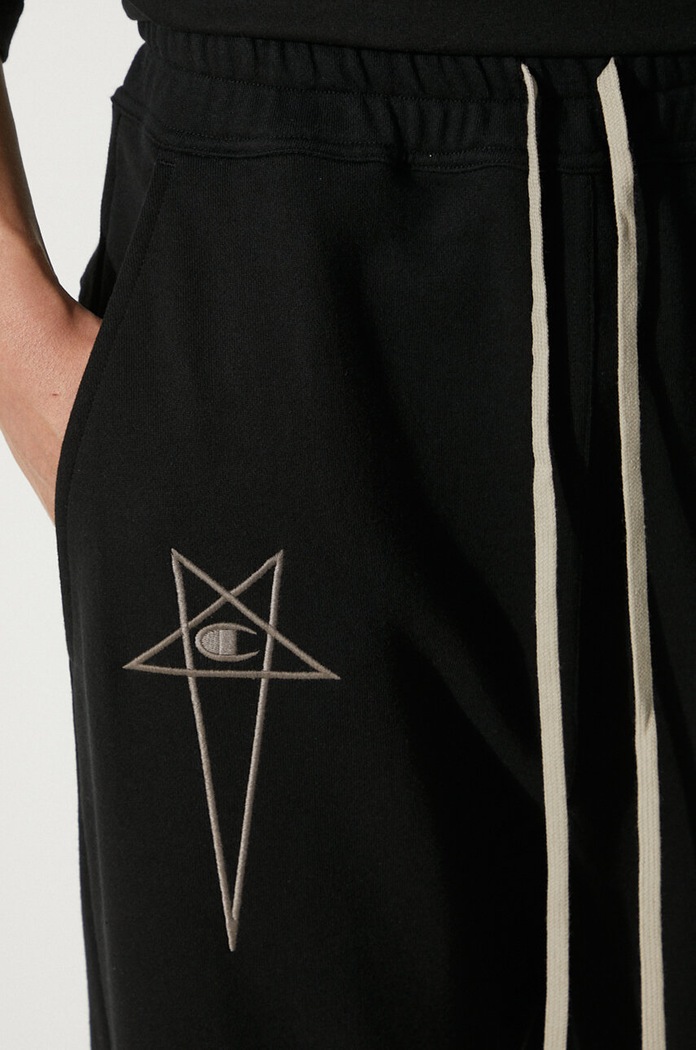 Rick Owens trousers x Champion Prisoner Drawstring CM01D9245 black