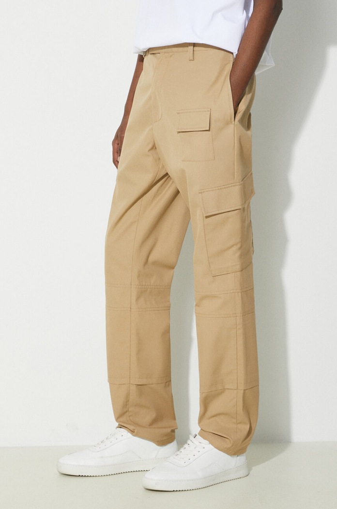 AMBUSH cotton trousers Slim Cargo Pants Tree brown BMCF001S24FAB0016262