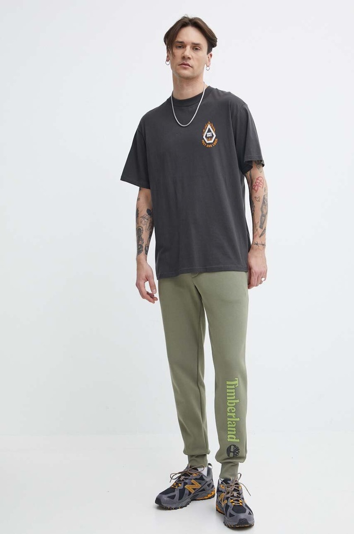 Timberland pantaloni de trening TB0A5YFB5901 verde SS24
